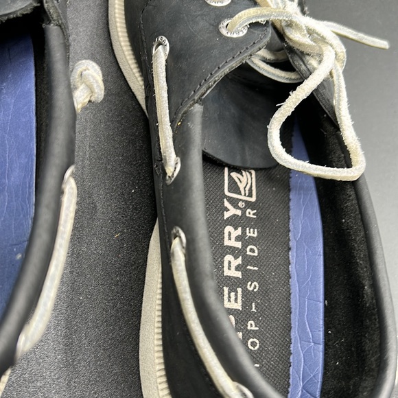 Men's Pre Loved Sperry Top Siders, Navy Leather, SZ 8M - Picture 10 of 12